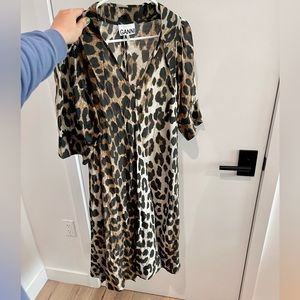 GANNI LEOPARD DRESS